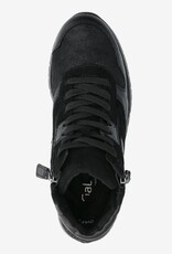 Gabor Dames Lederen Hoge Sneakers, zwart