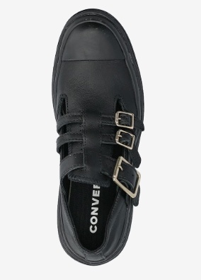 Converse Dames Lederen Loafer Instappers, zwart