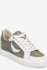 Zadig & Voltaire Dames  CHUNKY Canvas Sneakers, zilver