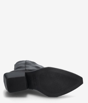 Steve Madden Dames Lederen Enkellaarzen, zwart