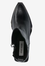 Steve Madden Dames Lederen Enkellaarzen, zwart