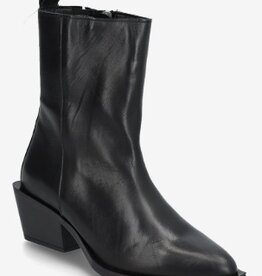 Steve Madden Lederen Enkellaarzen, zwart