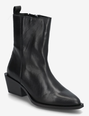 Steve Madden Dames Lederen Enkellaarzen, zwart