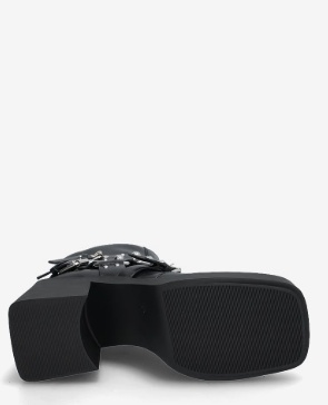 Steve Madden Dames Lederen Enkellaarzen, zwart