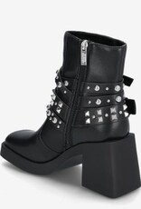 Steve Madden Dames Lederen Enkellaarzen, zwart