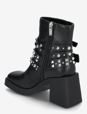 Steve Madden Dames Lederen Enkellaarzen, zwart