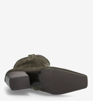 Billi Bi Dames Suède Cowboylaarzen, legergroen