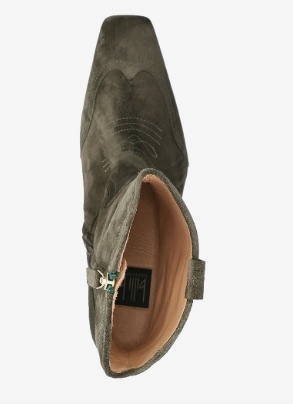 Billi Bi Dames Suède Cowboylaarzen, legergroen