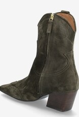 Billi Bi Dames Suède Cowboylaarzen, legergroen