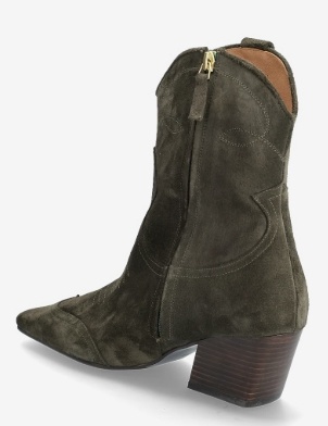 Billi Bi Dames Suède Cowboylaarzen, legergroen