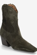 Billi Bi Dames Suède Cowboylaarzen, legergroen