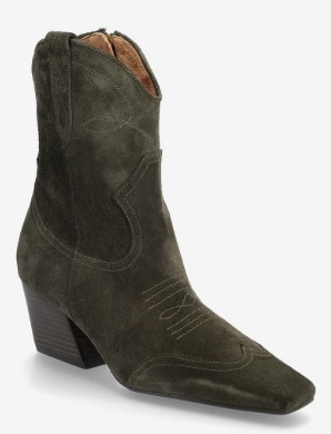 Billi Bi Dames Suède Cowboylaarzen, legergroen