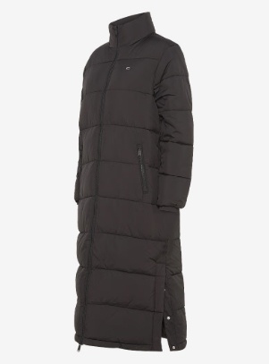 Tommy Jeans Dames MAXI ESSENTIAL Gewatteerde PUFFER , zwart