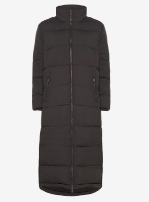 Tommy Jeans Dames MAXI ESSENTIAL Gewatteerde PUFFER , zwart