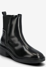 Tommy Hilfiger Dames Chelsea Lederen Enkellaarzen, zwart