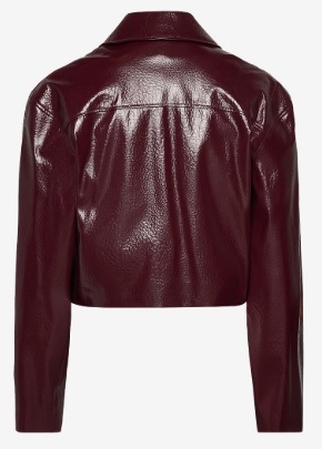 HUGO Dames Leren  jas, paars