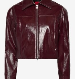 HUGO Oxus Leren  jas, paars