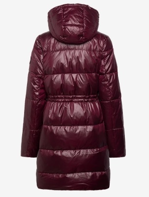 Lauren Ralph Lauren Dames Dons Gewatteerde Winterjas, rood