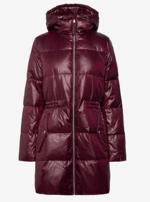 Lauren Ralph Lauren Dames Dons Gewatteerde Winterjas, rood