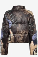 Munthe Dames Dons Gewatteerde Winterjas, zwart