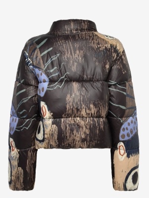 Munthe Dames Dons Gewatteerde Winterjas, zwart