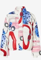 STINE GOYA Dames Dons Gewatteerde Winterjas, wit