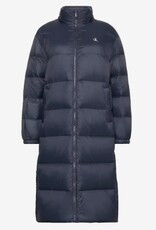 Calvin Klein Jeans Dames Lange Gewatteerde Winterjas, blauw