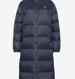 Calvin Klein Jeans Lange Gewatteerde Winterjas, blauw
