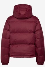 Calvin Klein Jeans Dames Gewatteerde Winterjas, bordeauxrood