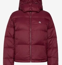 Calvin Klein Jeans Gewatteerde Winterjas, bordeauxrood