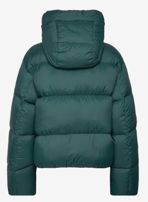 HUGO Dames Korte Gewatteerde Winterjas, groen