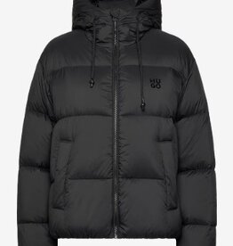 HUGO Korte Gewatteerde Winterjas, zwart