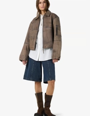 NOISY MAY  Dames Leren Jas, zwart