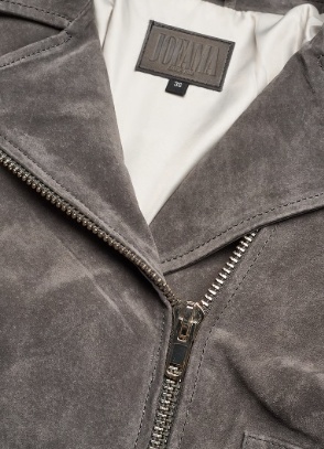Jofama Dames Biker  Suède Jacket, grijs