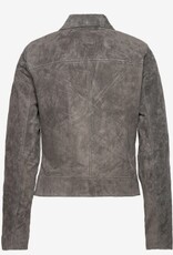 Jofama Dames Biker  Suède Jacket, grijs