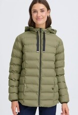 Fransa Dames Wintermantel Bella, Olijfgroen