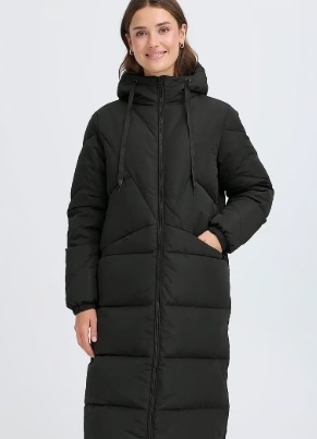 Fransa Dames Winterjas Bella, zwart