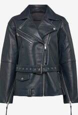 2NDDAY Dames Leren Jacket, zwart