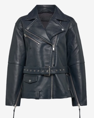 2NDDAY Dames Leren Jacket, zwart