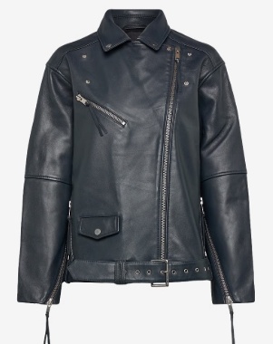 2NDDAY Dames Leren Jacket, zwart