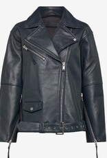 2NDDAY Dames Leren Jacket, zwart