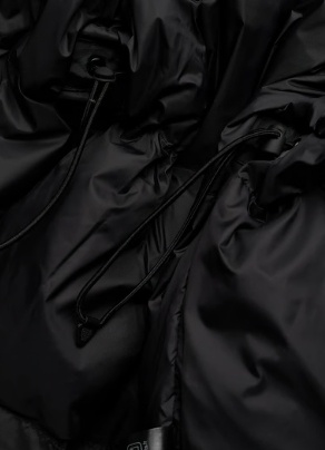 Marimekko Dames Gewatteerde Dons Winterjas, zwart