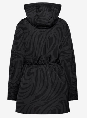 Marimekko Dames Gewatteerde Dons Winterjas, zwart