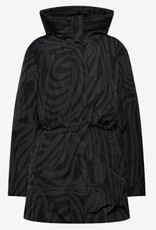 Marimekko Dames Gewatteerde Dons Winterjas, zwart