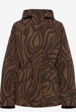 Marimekko Dames Gewatteerde Don Winterjas, bruin