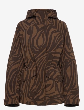 Marimekko Dames Gewatteerde Don Winterjas, bruin