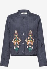 Lollys Laundry Dames Gewatteerde jas, blauw