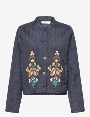 Lollys Laundry Dames Gewatteerde jas, blauw