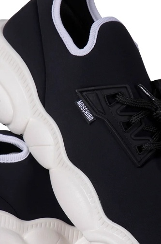 Moschino  Dames Bubble Teddy Sneakers, Zwart