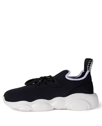 Moschino  Dames Bubble Teddy Sneakers, Zwart